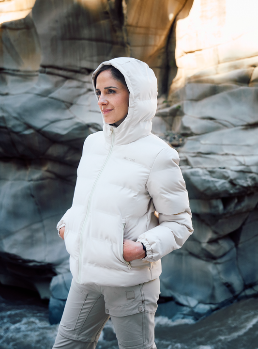 Parka mujer Bush color beige