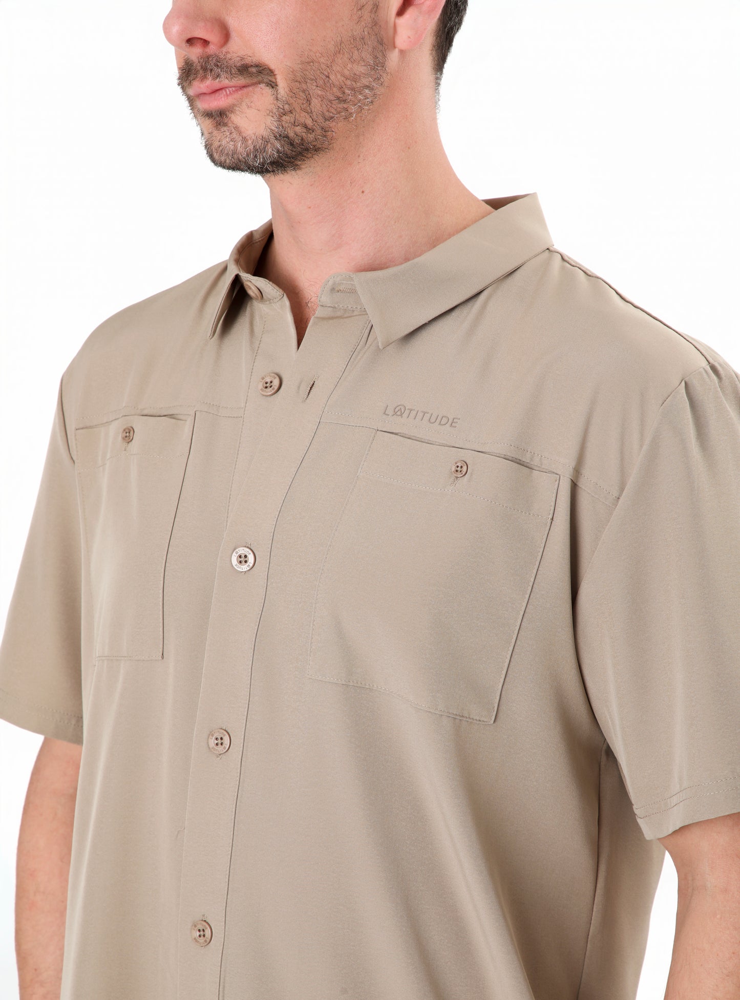 Camisa hombre Lenga café claro