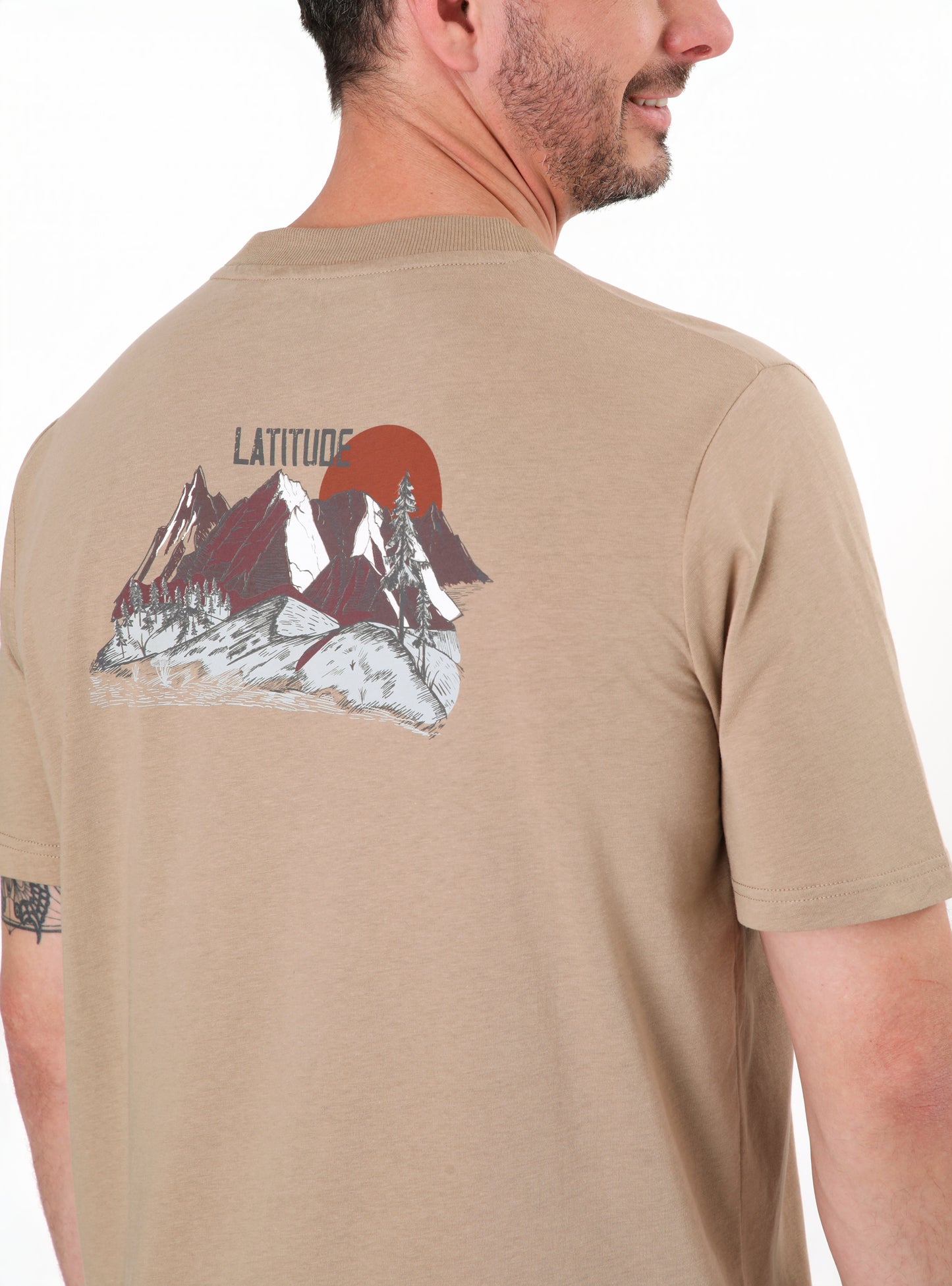Polera hombre Raulí café claro
