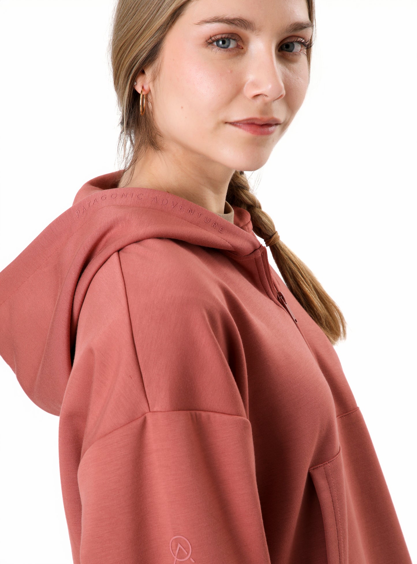 Polerón mujer Coihue naranjo