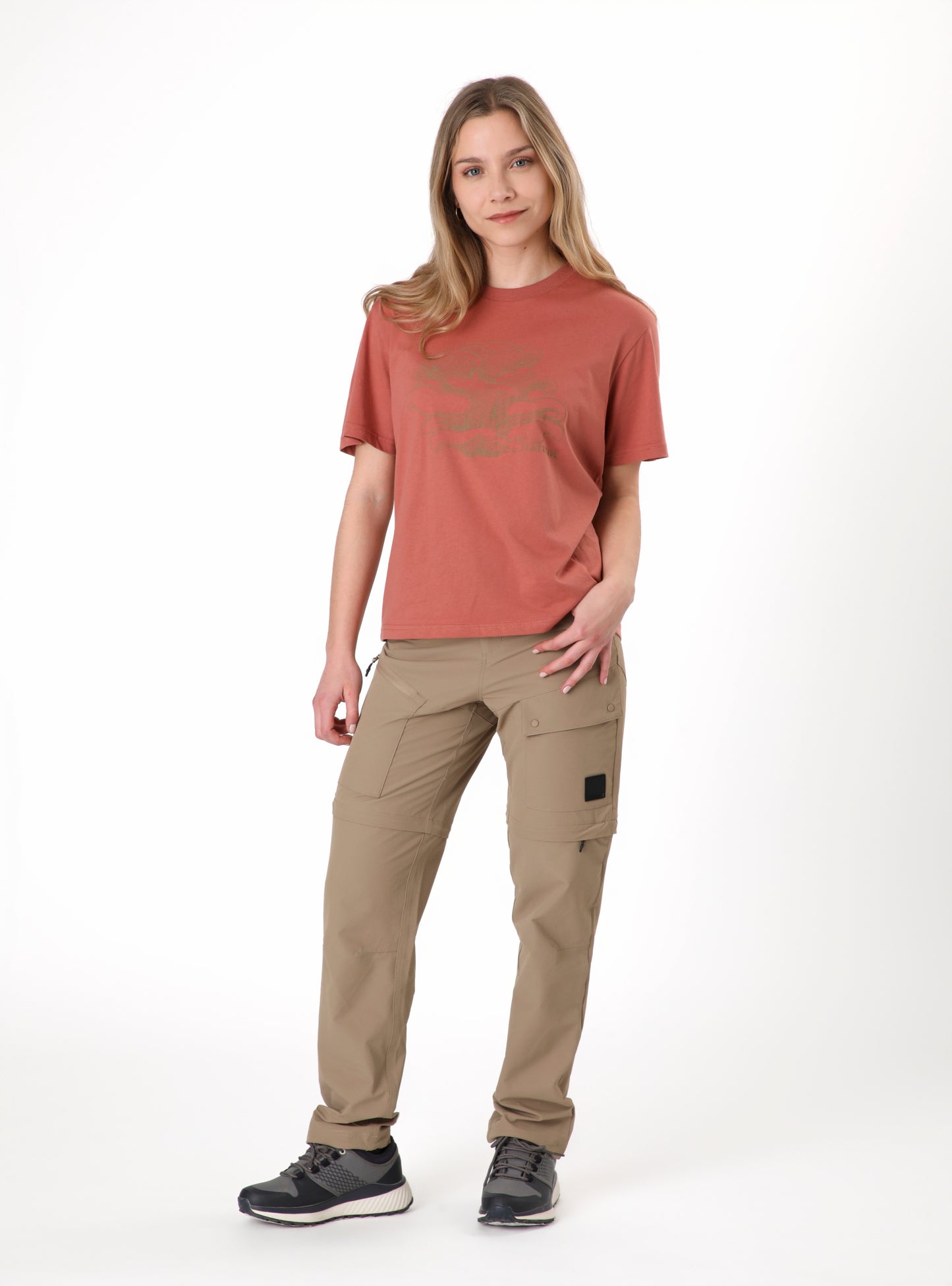 Polera mujer Roble naranja