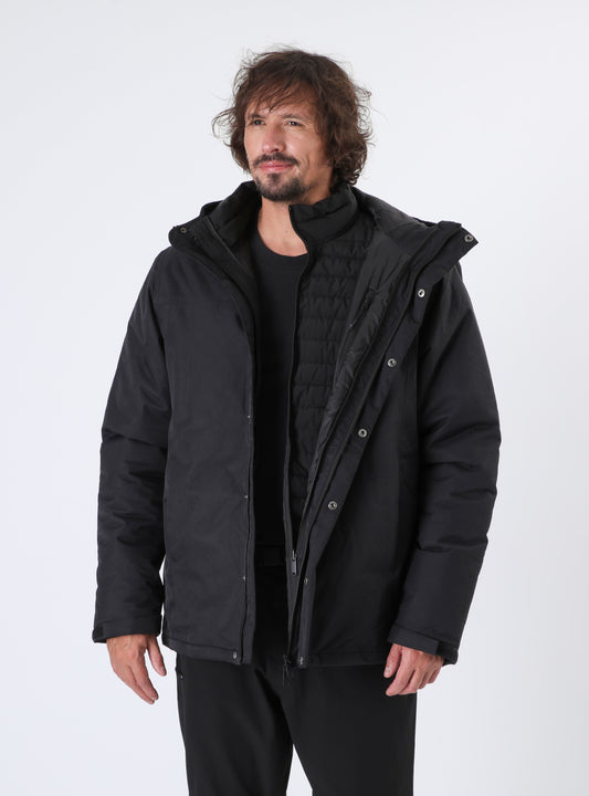 Chaqueta 3 en 1 Hombre Grifin Negra