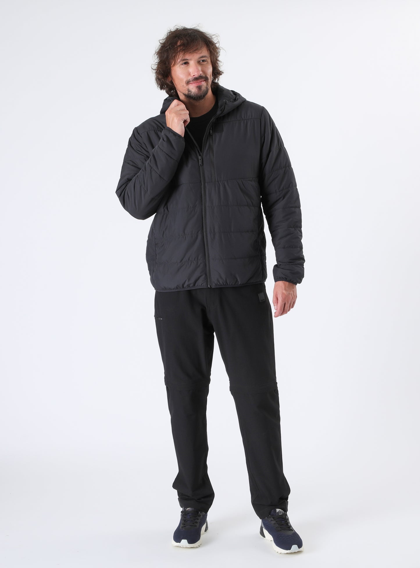 Parka Delgada Hombre Ara Negra