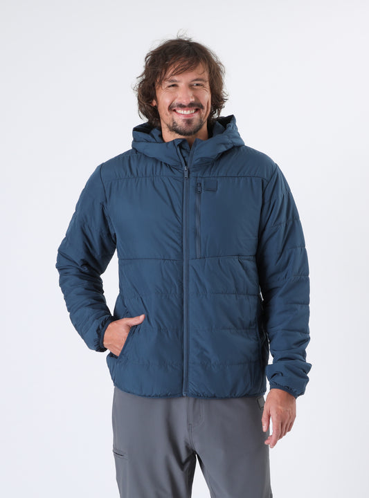 Parka Delgada Hombre Ara Azul