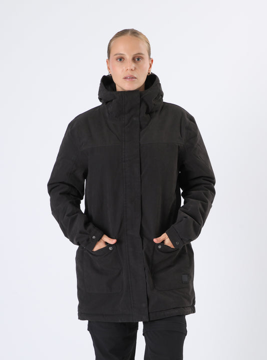 Parka Mujer Hallerbo Negra