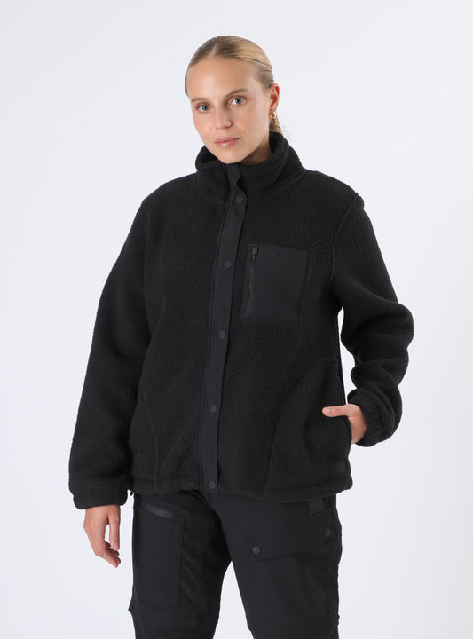 Sherpa Mujer Comfy Negro