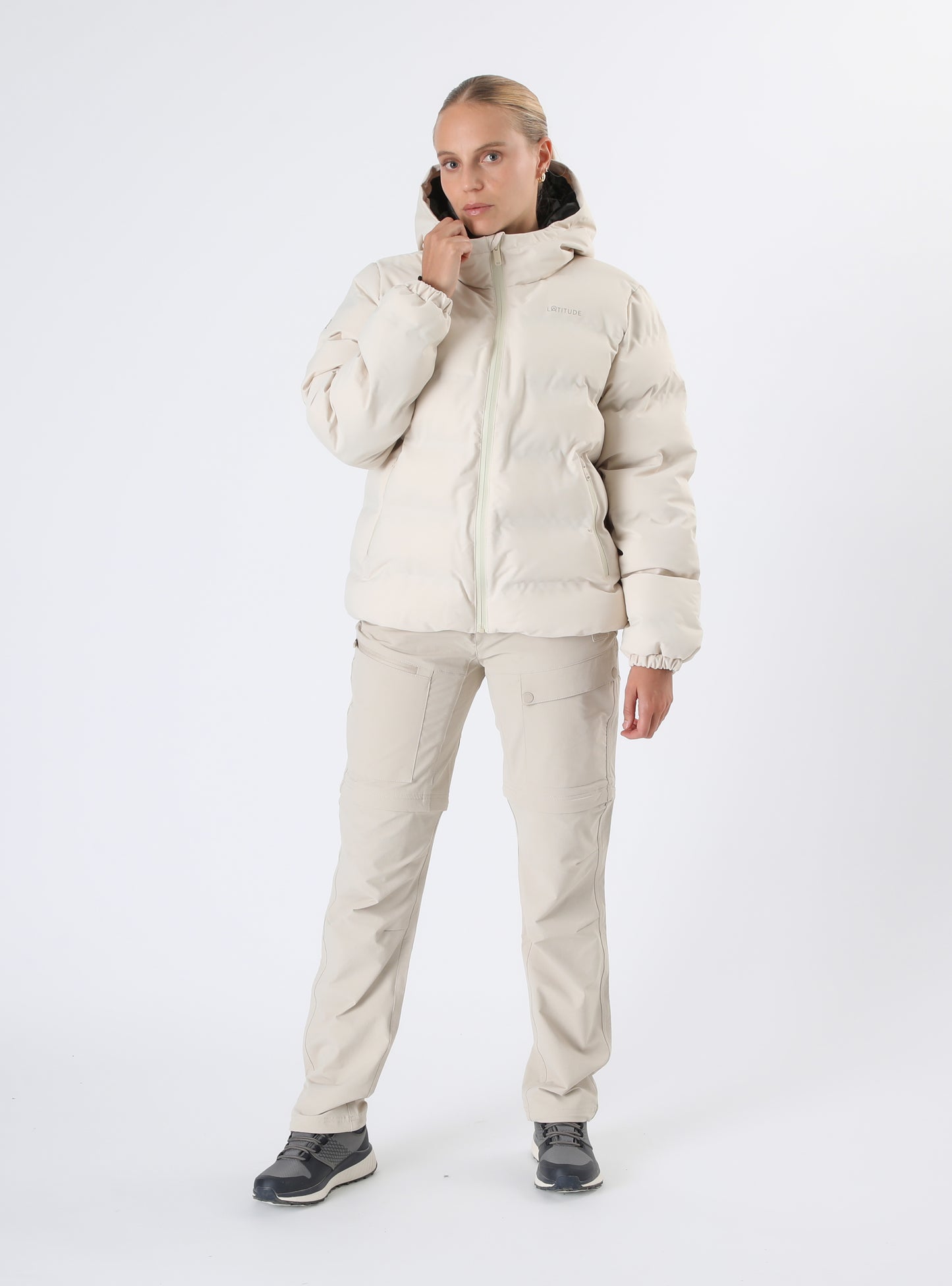 Parka mujer Bush color beige