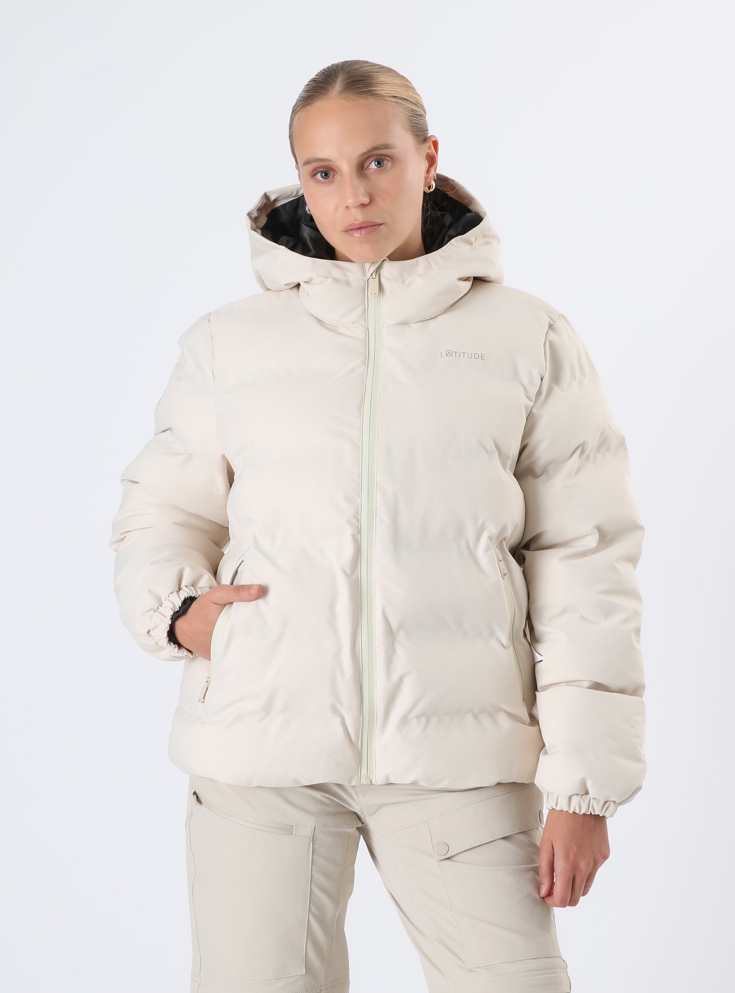 Parka mujer Bush color beige