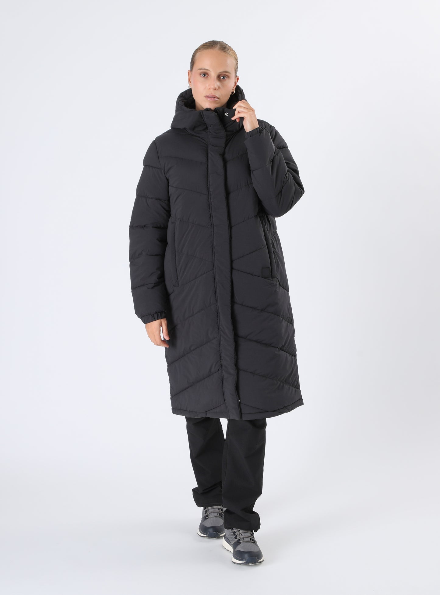 Parka Larga Mujer Kinu Negra