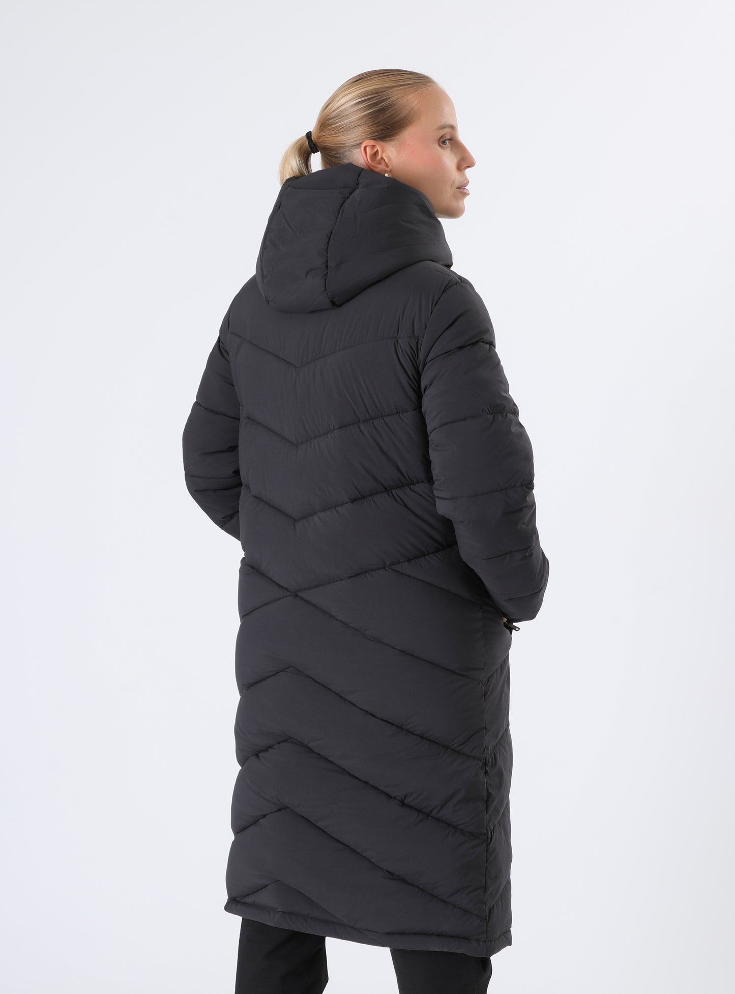 Parka Larga Mujer Kinu Negra