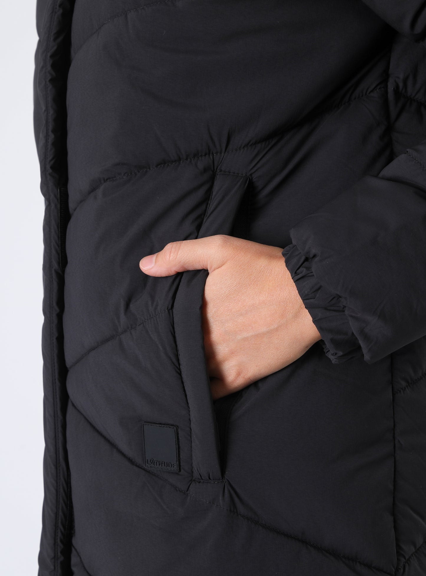 Parka Larga Mujer Kinu Negra