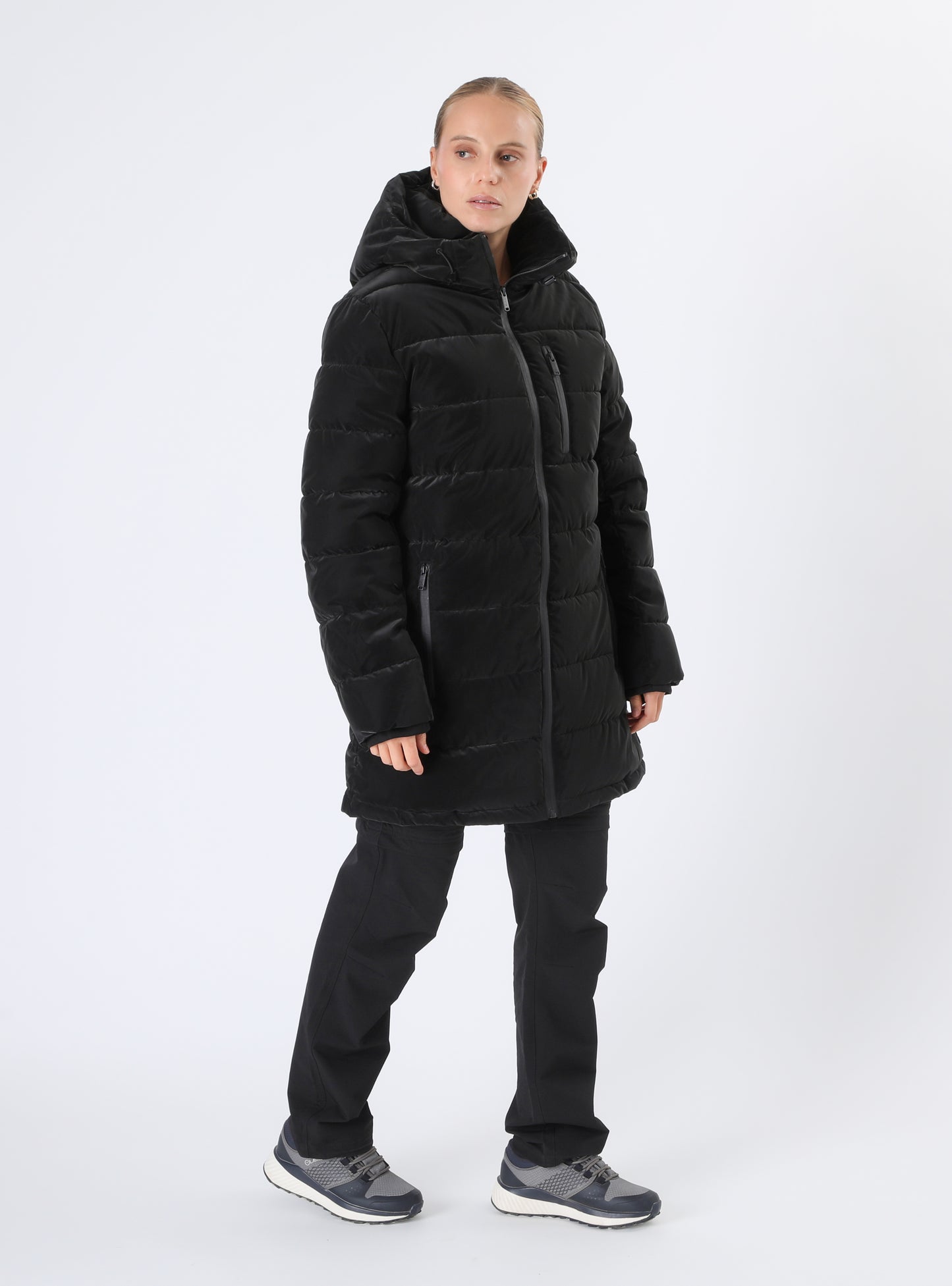 Parka Larga Mujer Miombo Negra