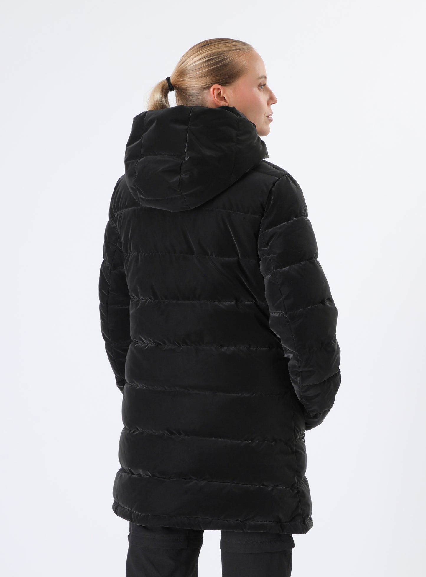 Parka Larga Mujer Miombo Negra
