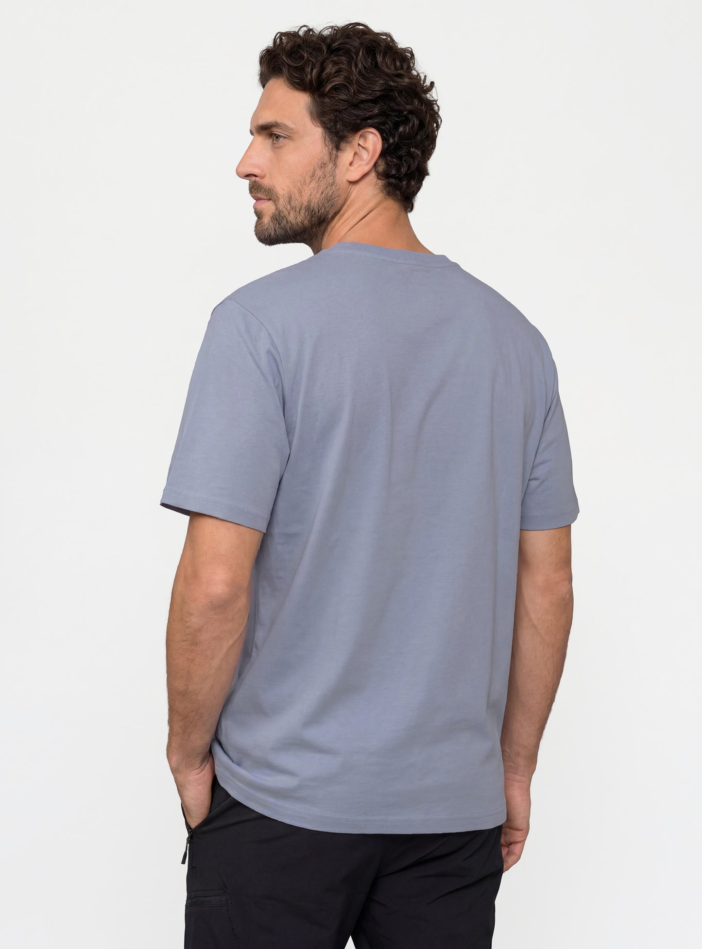 Polera Estampada Hombre Pumalín color gris