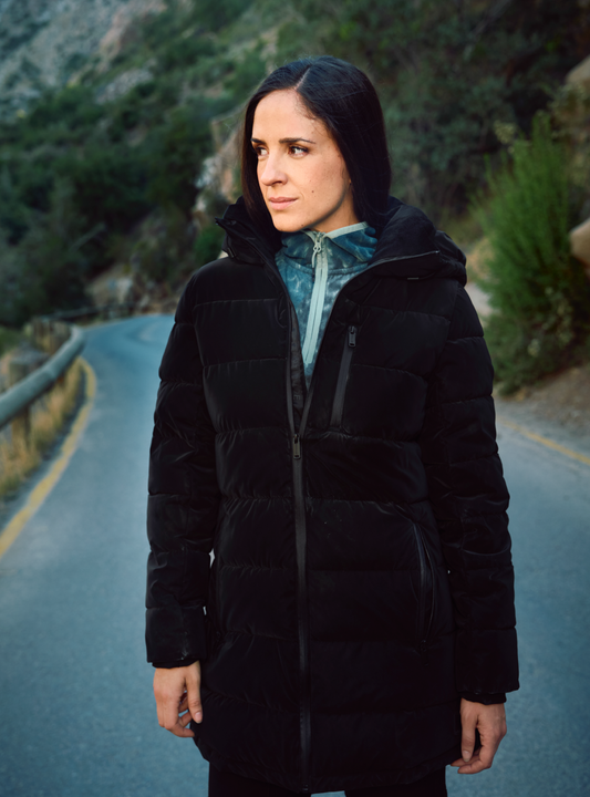 Parka Larga Mujer Miombo Negra