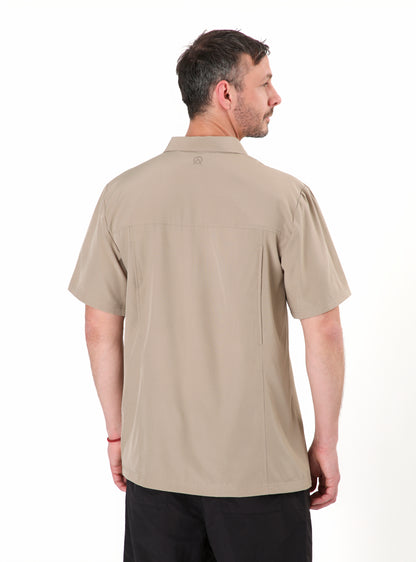 Camisa hombre Lenga café claro