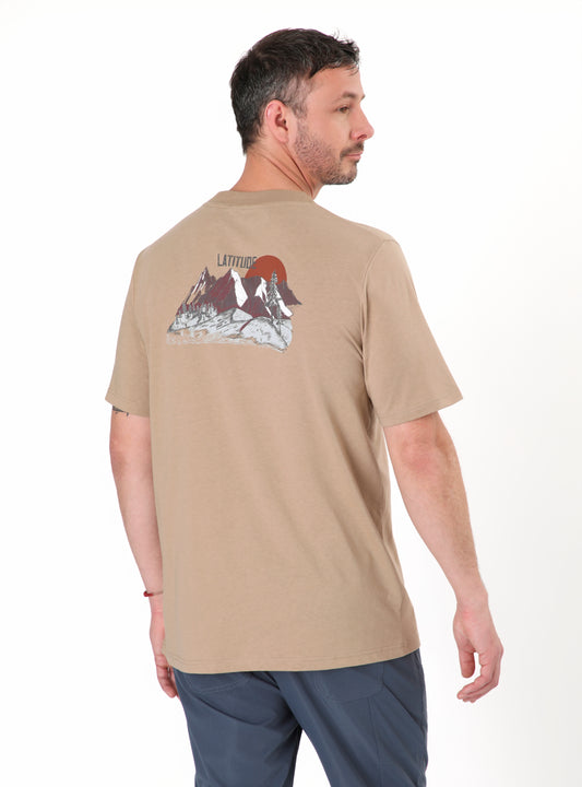 Polera hombre Raulí café claro