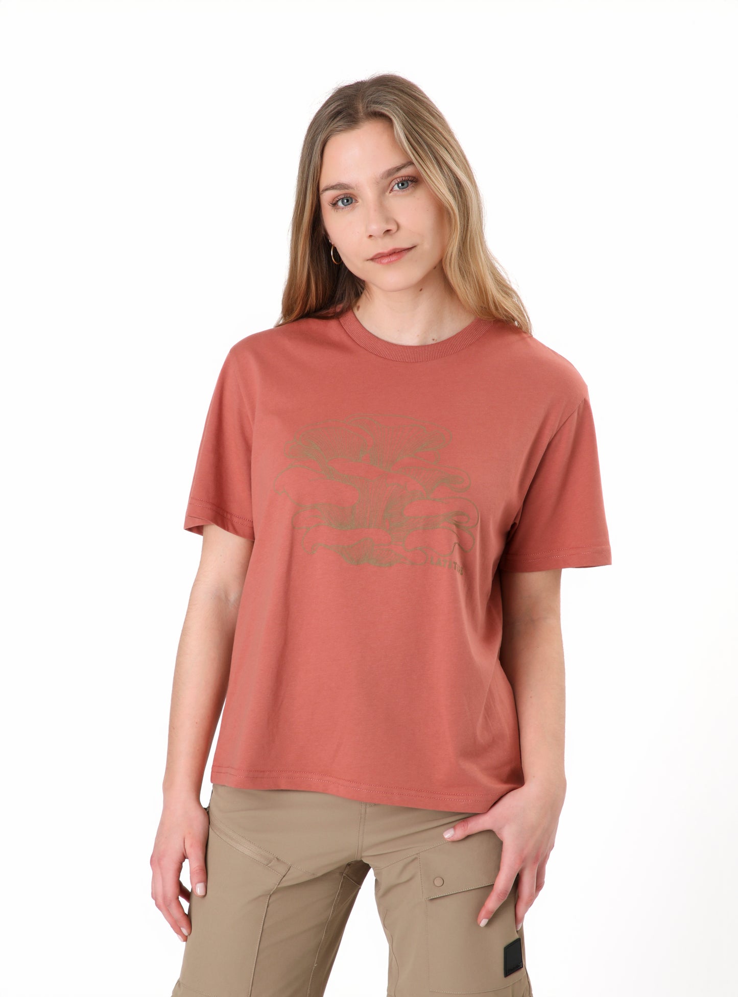 Polera mujer Roble naranja
