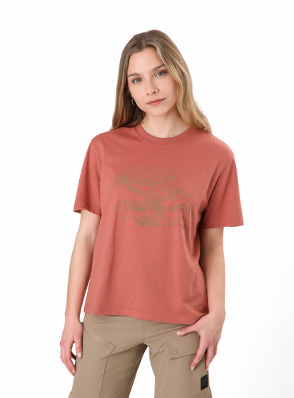 Polera mujer Roble naranja