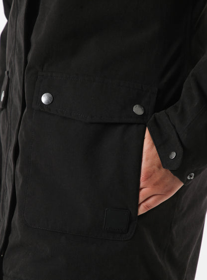 Parka Mujer Hallerbo Negra