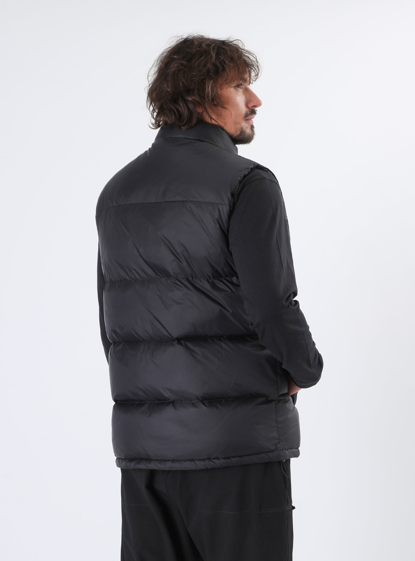 Parka sin Mangas Hombre Hydra Negra