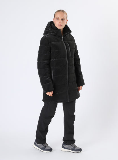 Parka Larga Mujer Miombo Negra