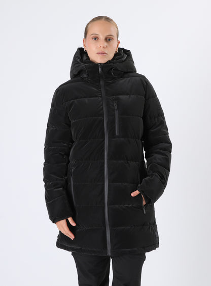 Parka Larga Mujer Miombo Negra