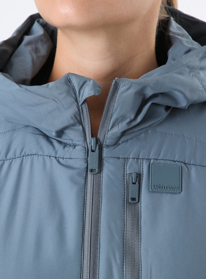 Parka Delgada Mujer Socotra Celeste
