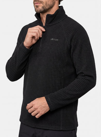 Polar Texturizado Hombre Fitz Roy Negro