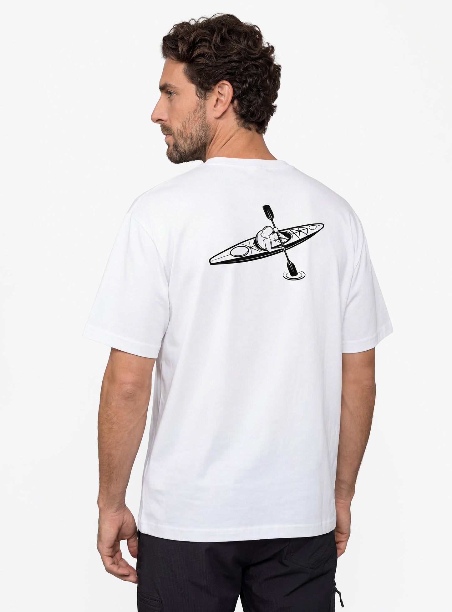 Polera Estampada Hombre Pumalín color blanco