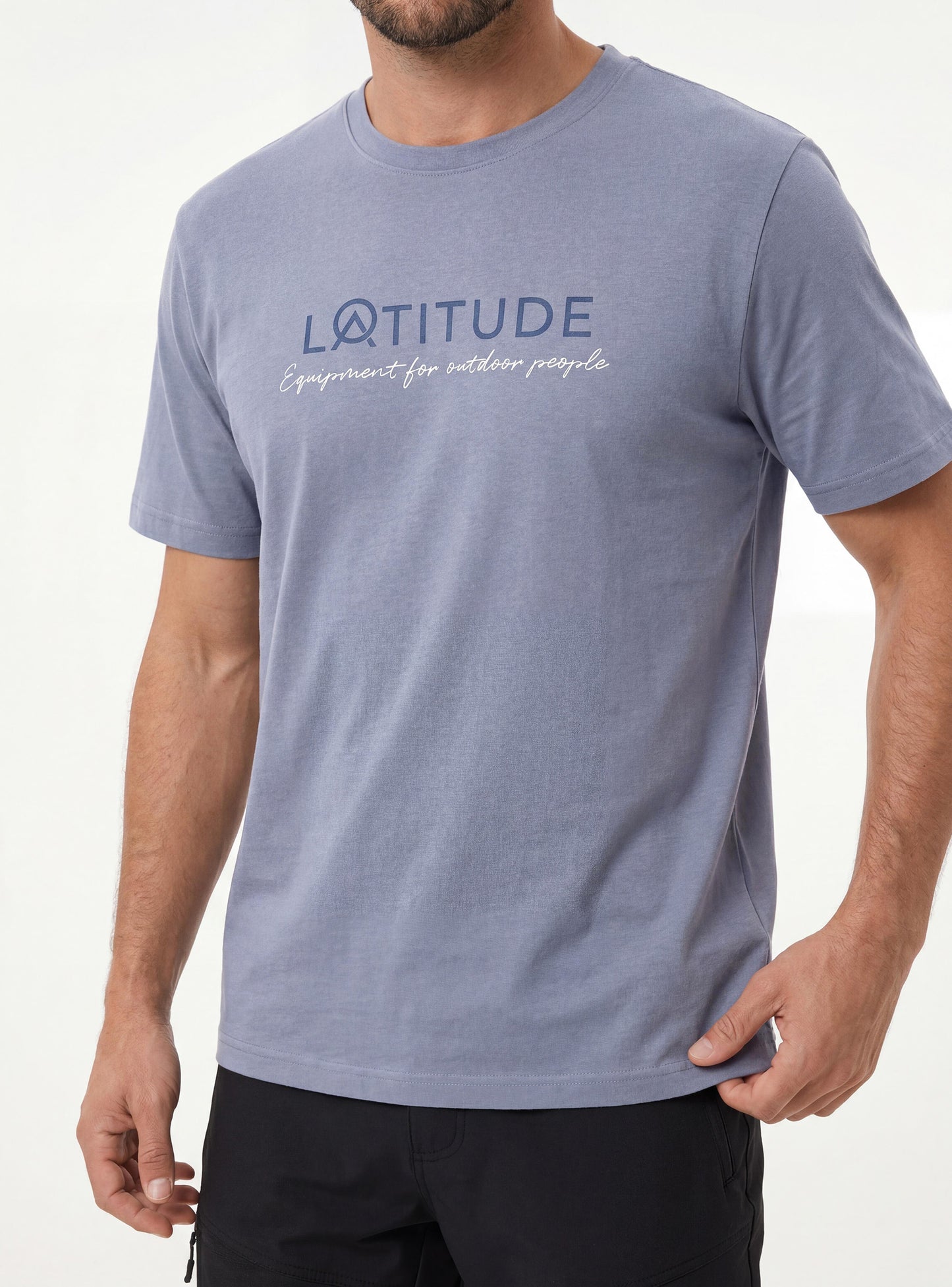 Polera Estampada Hombre Pumalín color gris