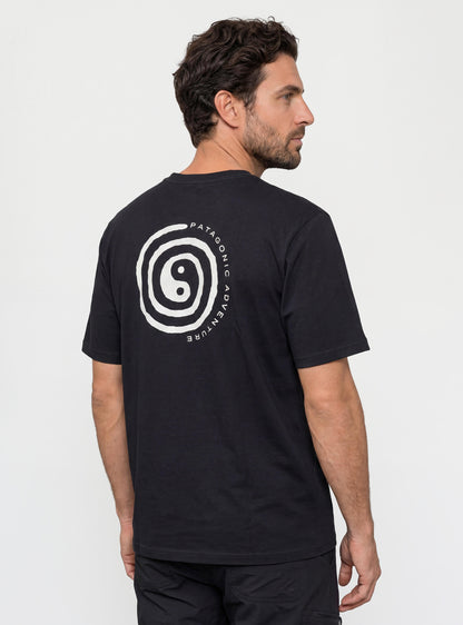 Polera Estampada Hombre Pumalín color Negro