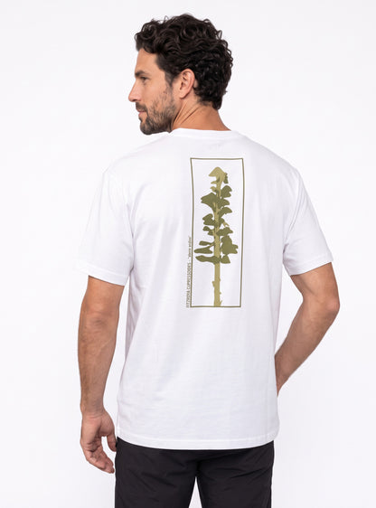 Polera hombre manga corta Futaleufú color blanco