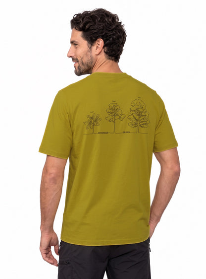 Polera hombre manga corta Futaleufú color pistacho