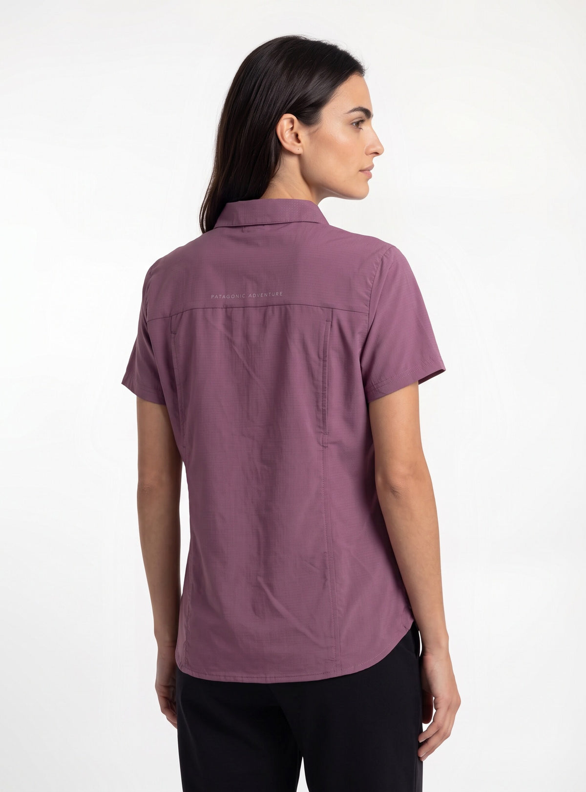 Camisa mujer manga Reñihue corta color malva