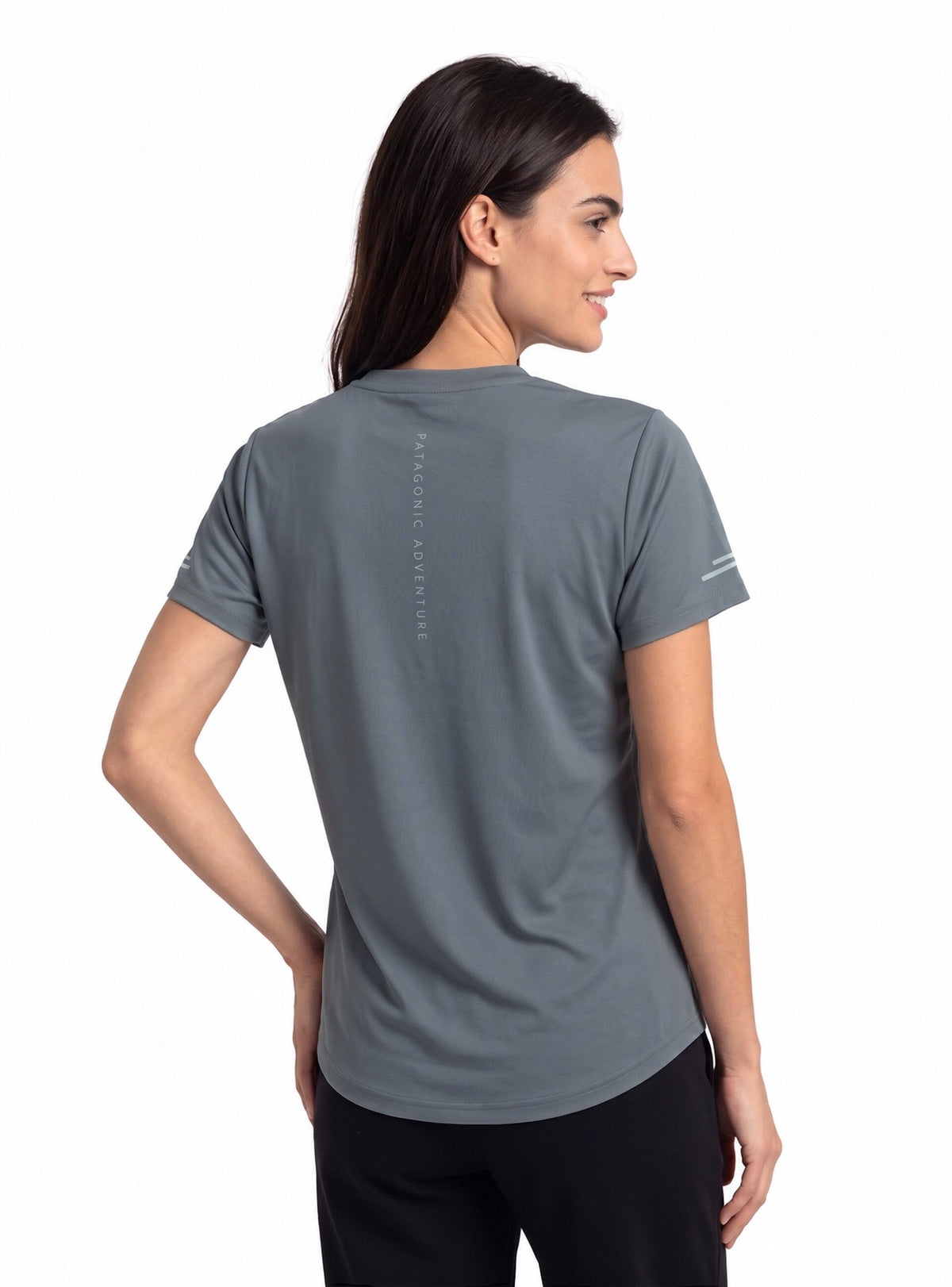 Polera manga corta mujer Fuy color gris