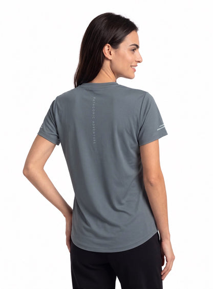 Polera manga corta mujer Fuy color gris