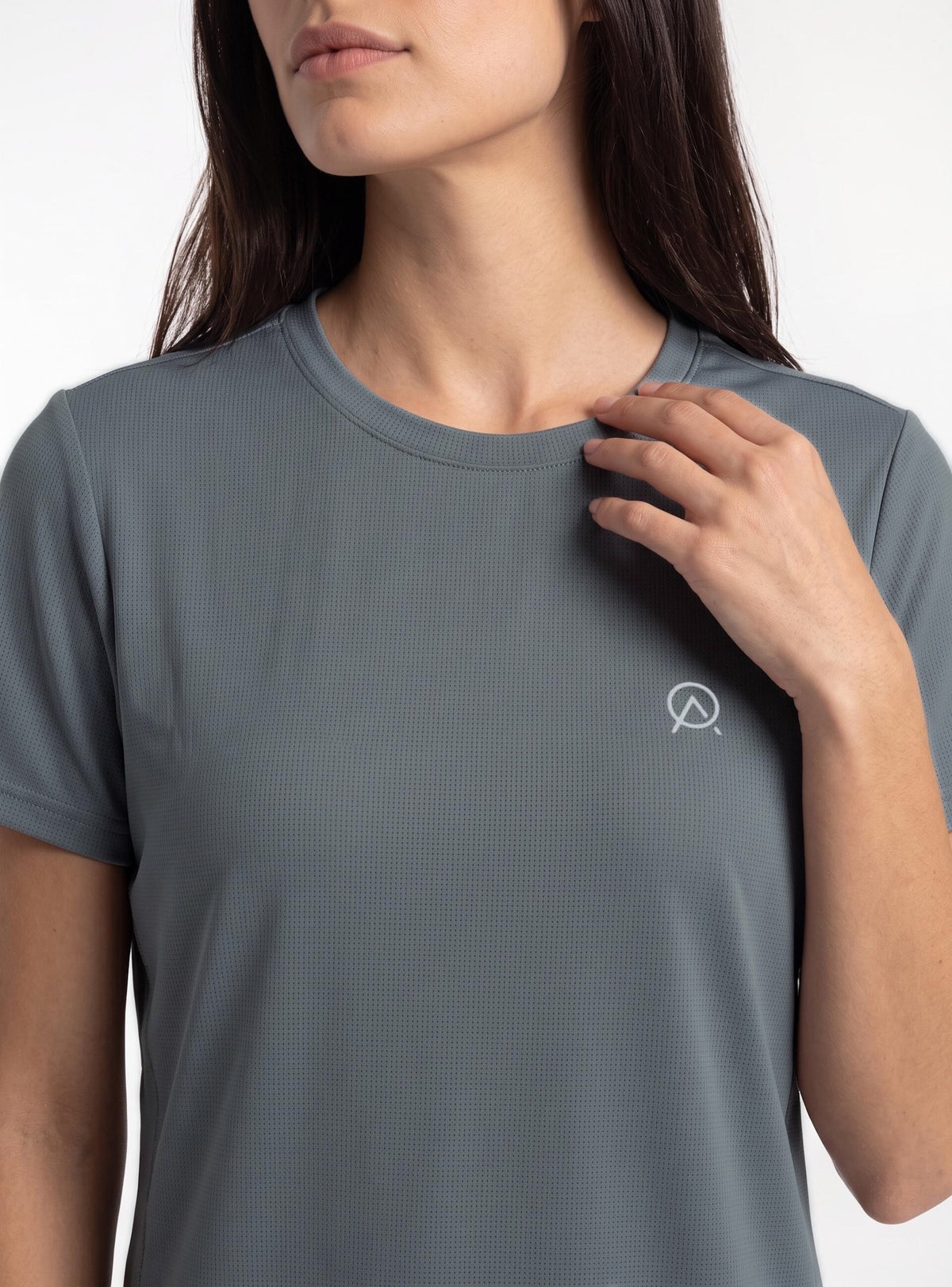 Polera manga corta mujer Fuy color gris