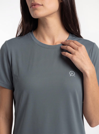 Polera manga corta mujer Fuy color gris