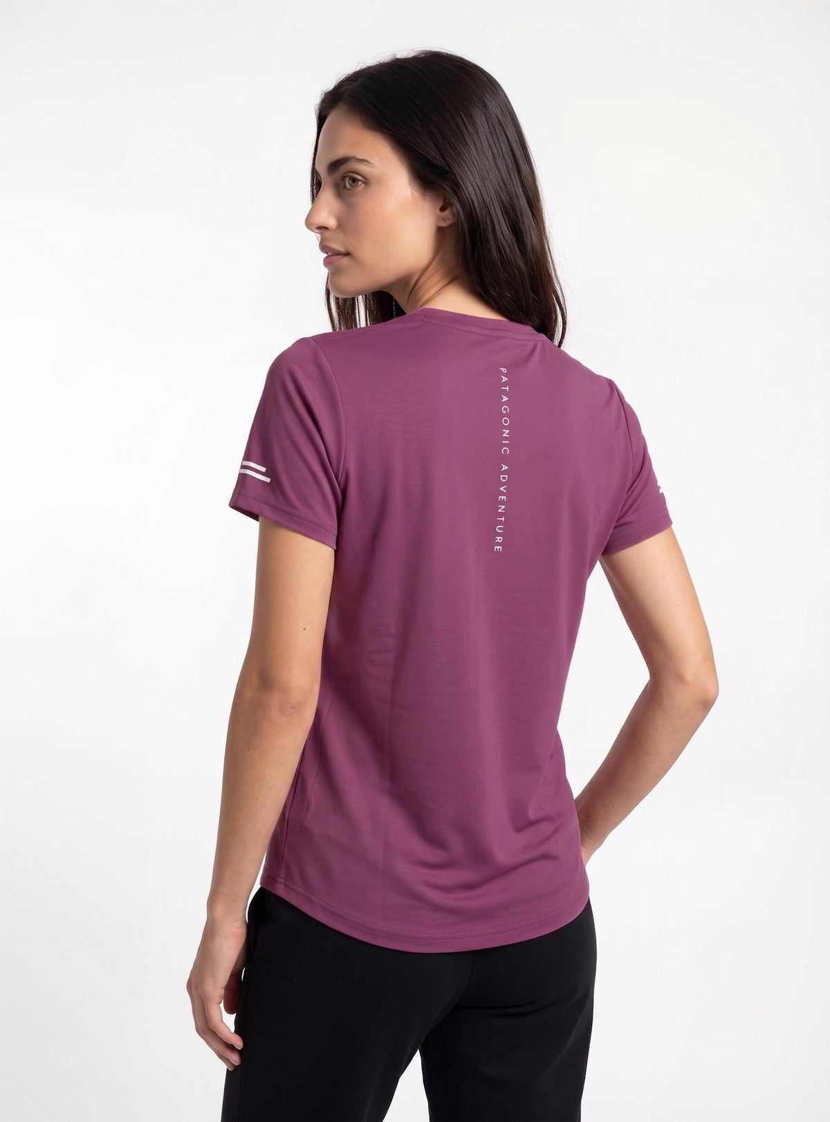 Polera manga corta mujer Fuy color malva