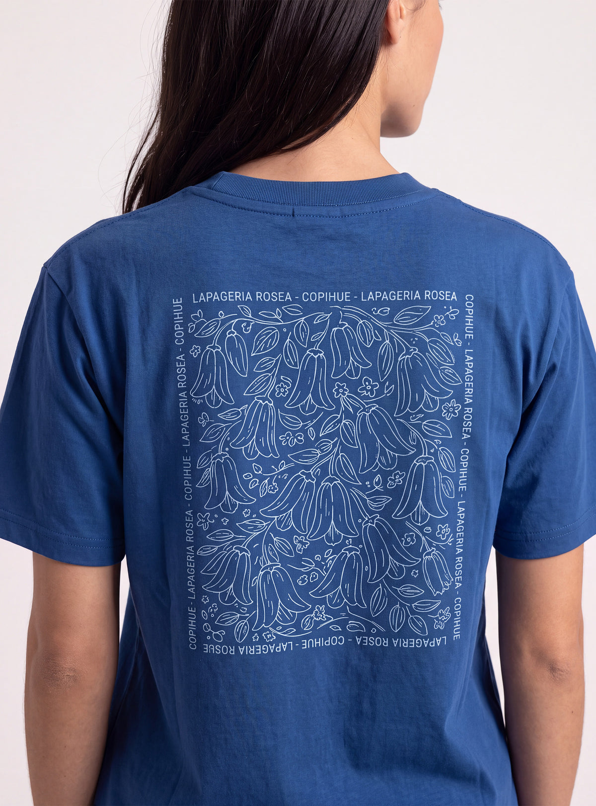 Polera mujer manga corta Chacabuco color azul