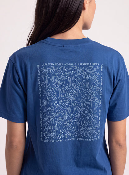Polera mujer manga corta Chacabuco color azul