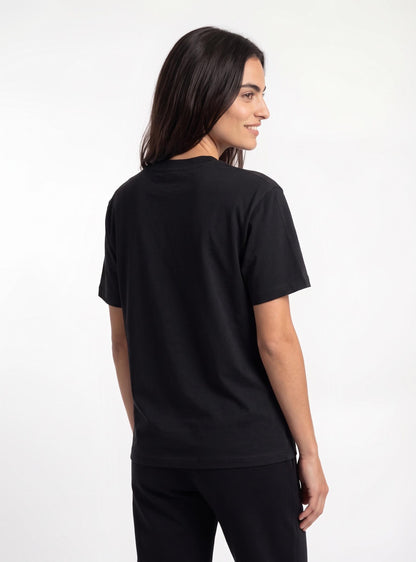Polera mujer manga corta Chacabuco olor negro