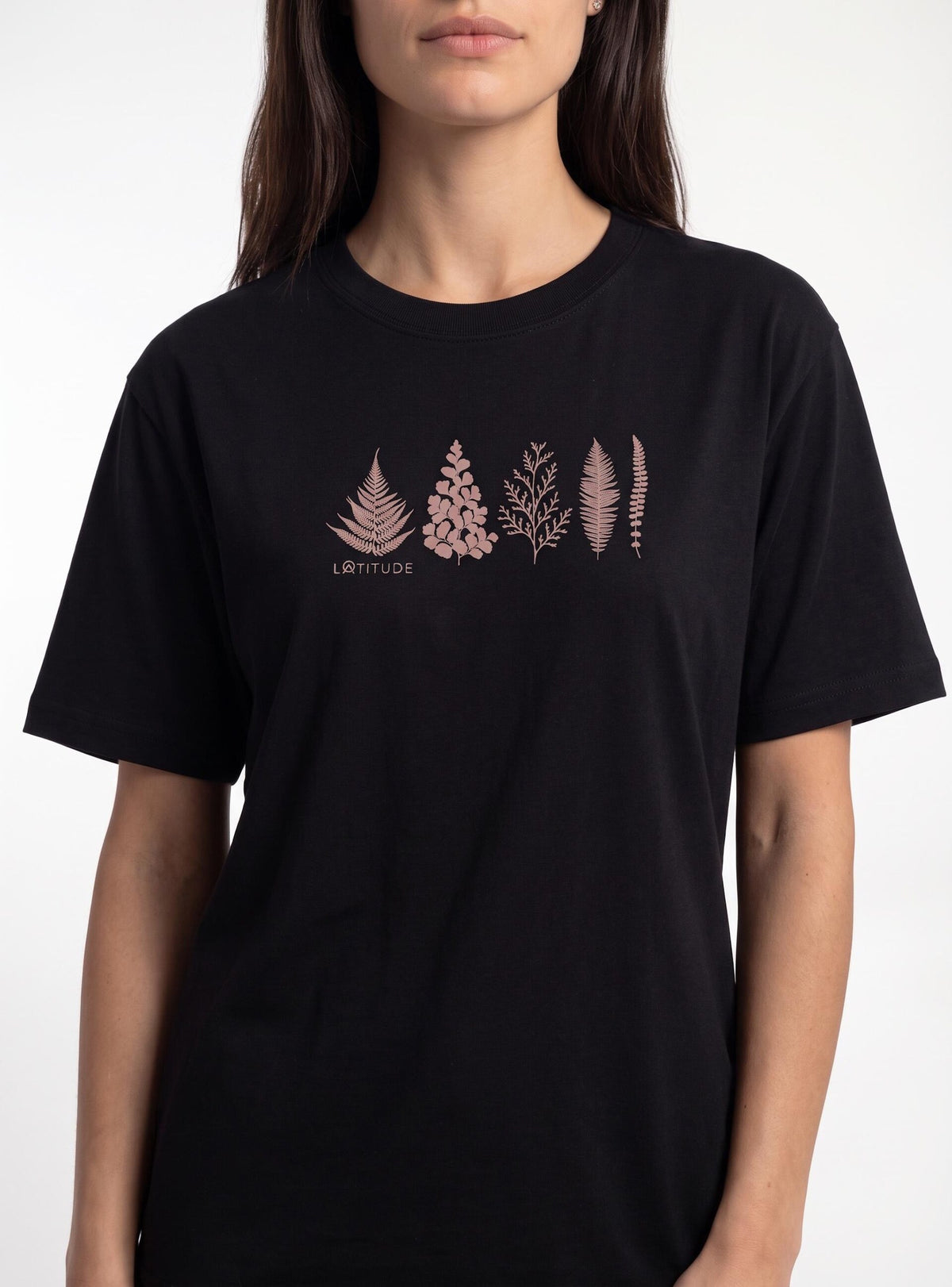 Polera mujer manga corta Chacabuco olor negro