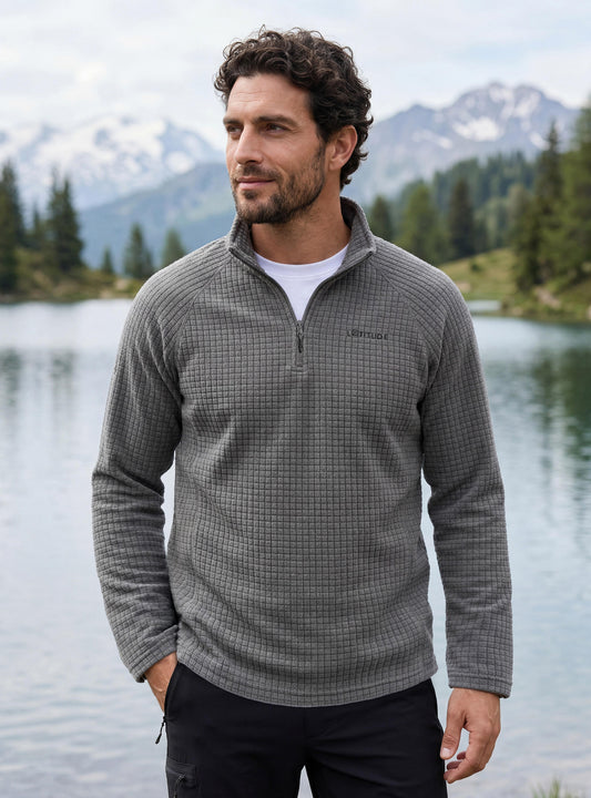Polar Texturizado Hombre Fitz Roy color gris
