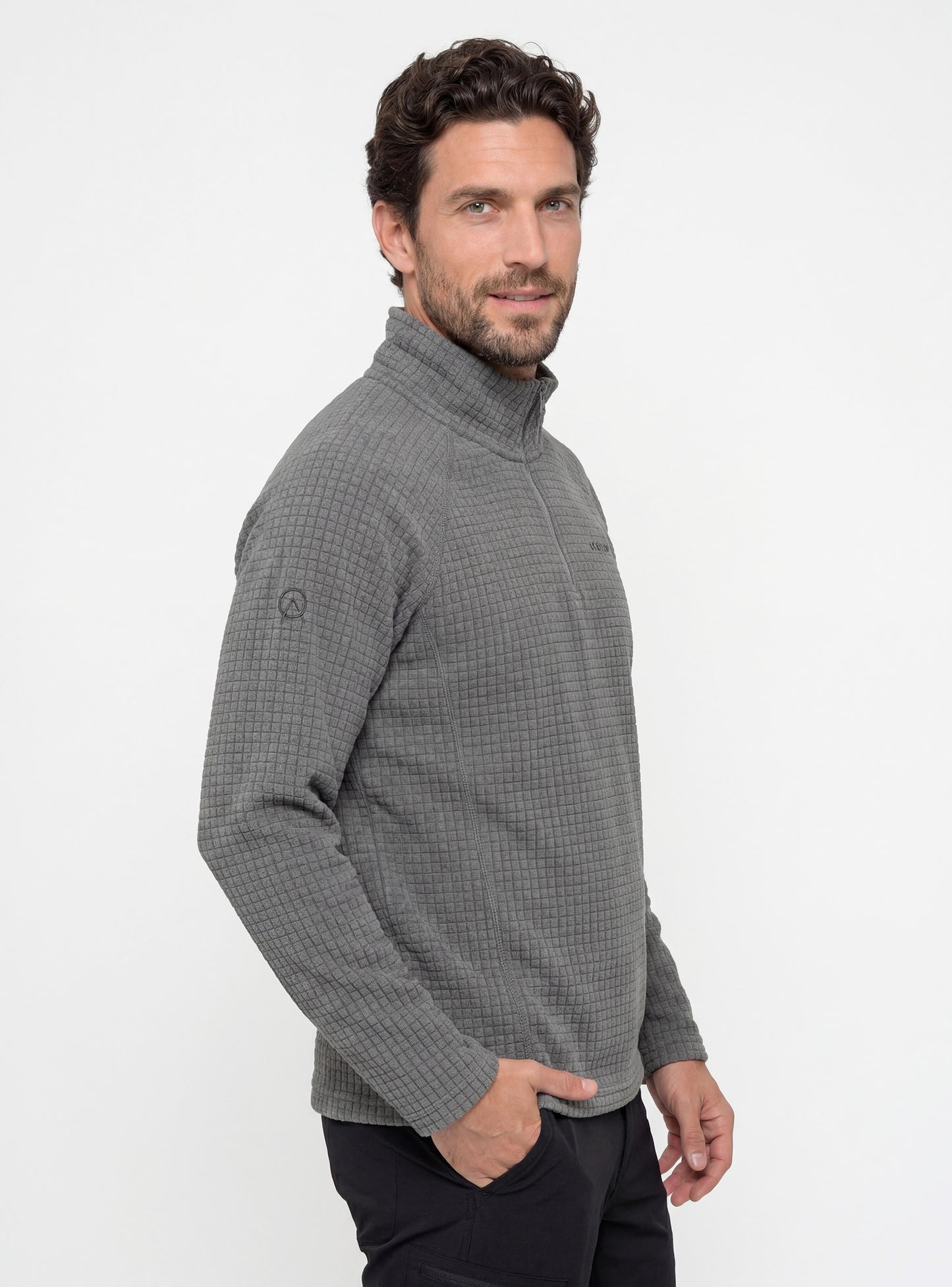 Polar Texturizado Hombre Fitz Roy color gris