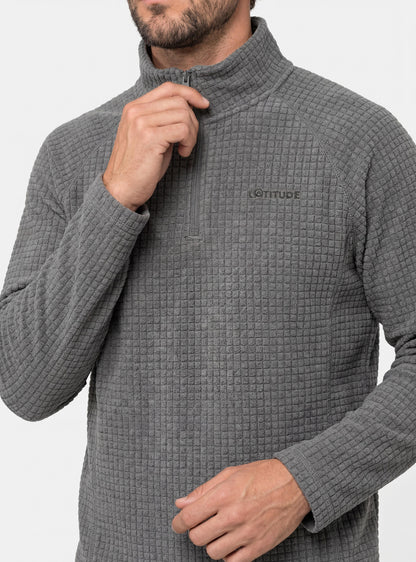 Polar Texturizado Hombre Fitz Roy color gris