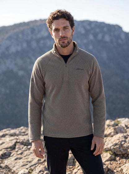 Polar Texturizado Hombre Fitz Roy color beige