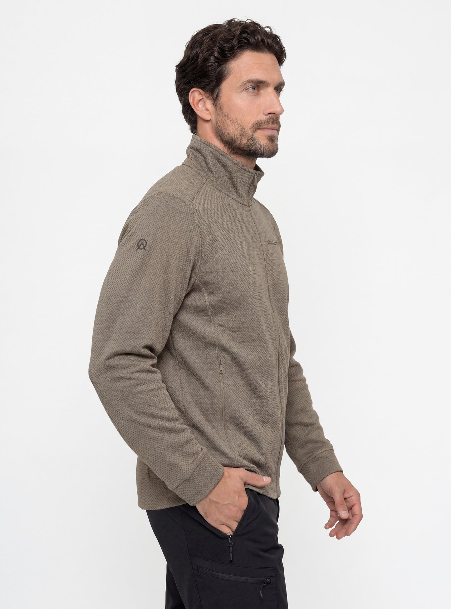 Polerón Waffle Hombre Toltén color beige