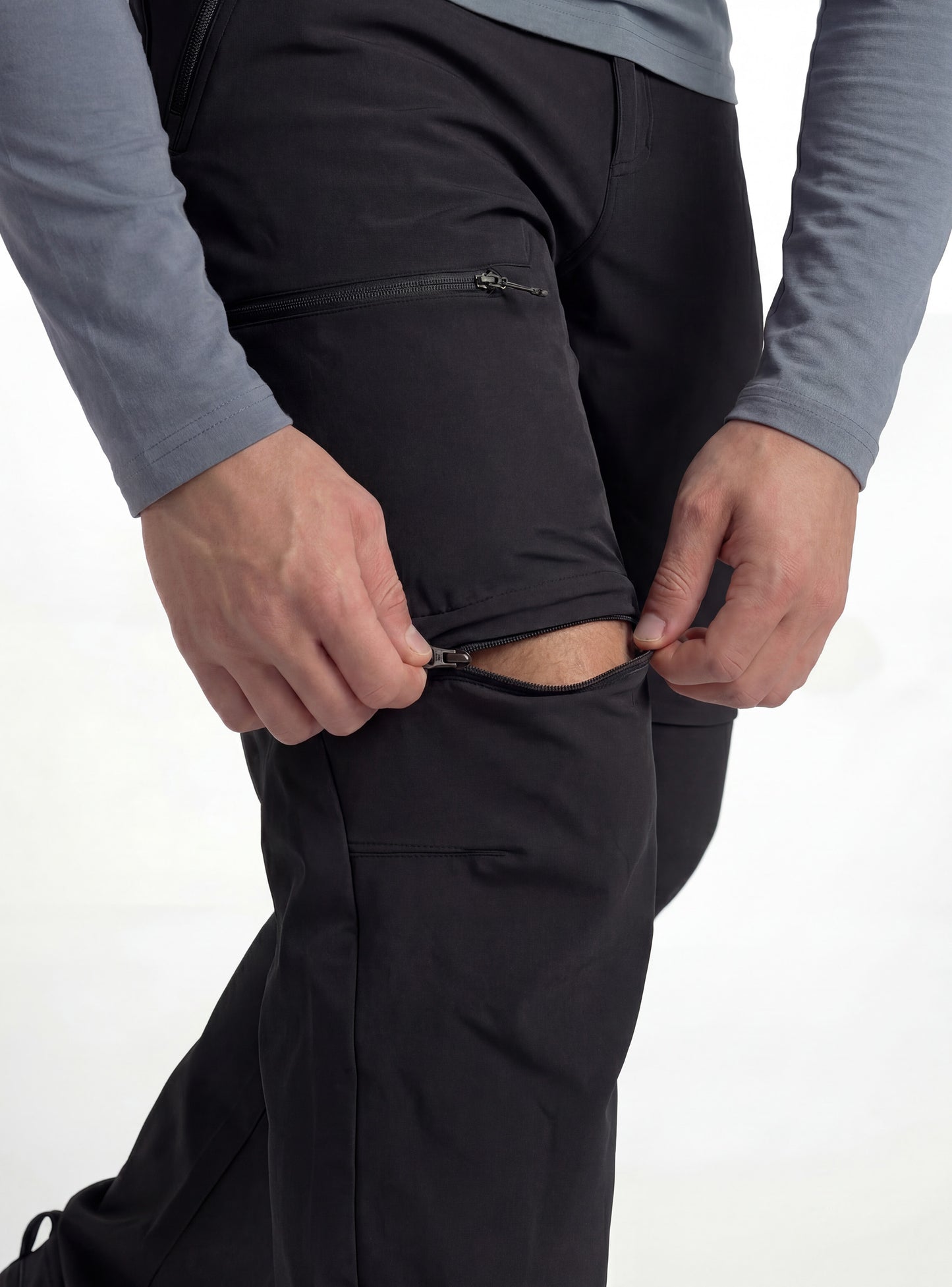 Pantalón Desmontable Hombre Futaleufú color Negro